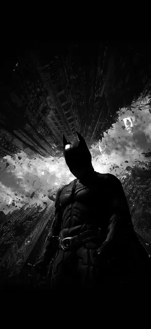 Cool Dark Batman Portrait Mobile Wallpaper