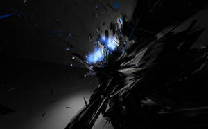 Cool Dark Shattered Glass Wallpaper