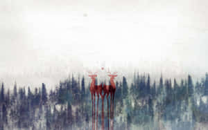 Cool Deer Iphone Theme Wallpaper