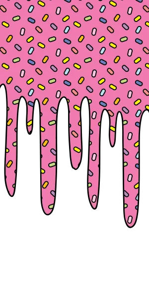 Cool Drip Pink Sprinkles Wallpaper