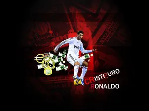 Cool Football Player Cristiano Ronaldo Wallpaper