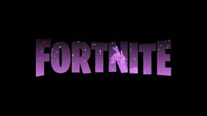 Cool Fortnite Logo Background Wallpaper