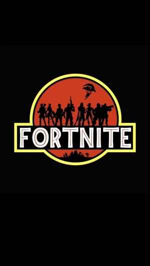 Cool Fortnite Logo Jurassic Park Wallpaper