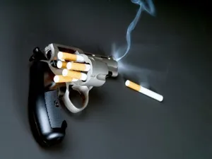 Cool Funny Gun And Cigarette Wallpaper