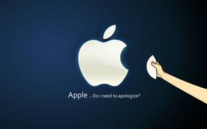 Cool Funny Logo Of Apple Wallpaper