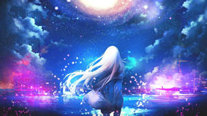 Cool Galaxy Magical Lake Wallpaper