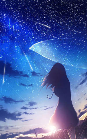 Cool Galaxy Meteor Shower Wallpaper