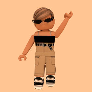 Cool Girl Roblox Character Wallpaper