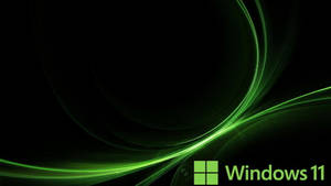 Cool Green Windows 11 Logo Wallpaper