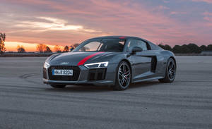 Cool Grey Audi R8 Wallpaper