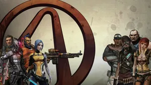 Cool Grunge Poster Of Borderlands Wallpaper