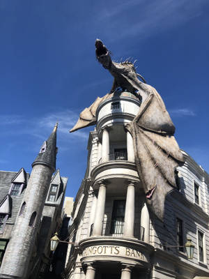 Cool Harry Potter Gringotts Dragon Wallpaper