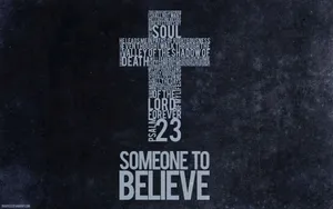 Cool Hd Cross Psalm 23 Wallpaper