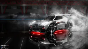 Cool Hd Dark Aesthetic Rocket League Wallpaper