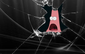 Cool Hd Patrick Broken Screen Wallpaper