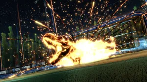 Cool Hd Rocket League Poster Wallpaper