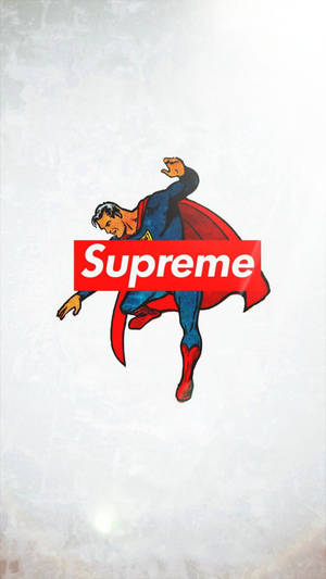Cool Hypebeast Supreme Superman Wallpaper