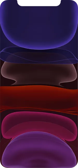 Cool Iphone 11 Dark Red And Purple Colors Wallpaper