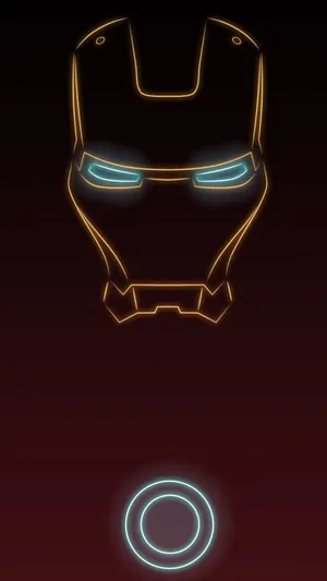Cool Iron Man Simple Phone Wallpaper