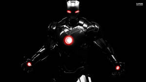 Cool Iron Man Suit In Black Wallpaper