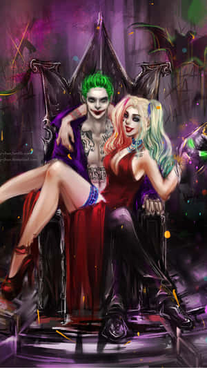 Cool Joker And Harley Wallpaper
