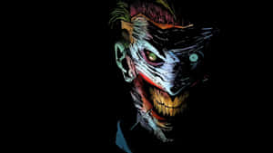 Cool Joker Huge Grin Wallpaper