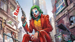 Cool Joker Pistol Bang Wallpaper