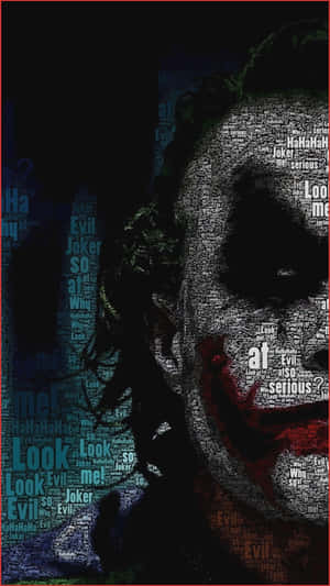 Cool Joker Word Art Wallpaper