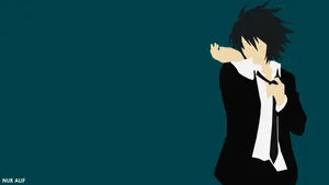 Cool L Lawliet Vector Art Wallpaper