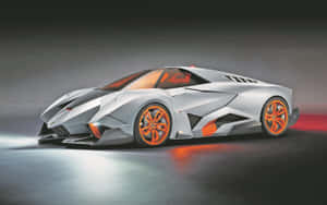 Cool Lamborghini Parked Atop A Hill Wallpaper