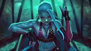 Cool League Of Legends Fighter In Action Wallpaper