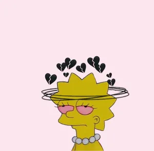 Cool Lisa Simpson Heartbroken Wallpaper