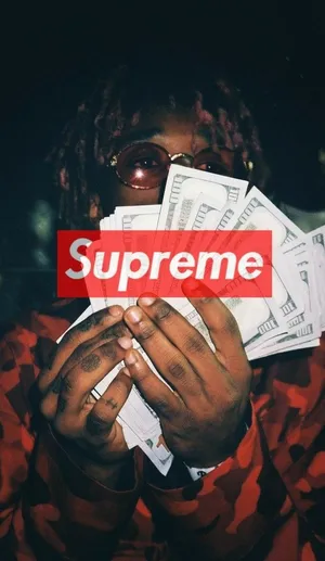 Cool Man Holding Money Wallpaper