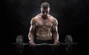 Cool Men Man Lifting Weights Wallpaper