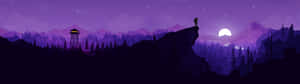 Cool Monitor Purple Aesthetic Wallpaper