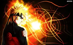 Cool Naruto Gold Aesthetic Art Wallpaper