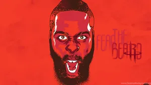 Cool Nba James Harden Artwork Wallpaper
