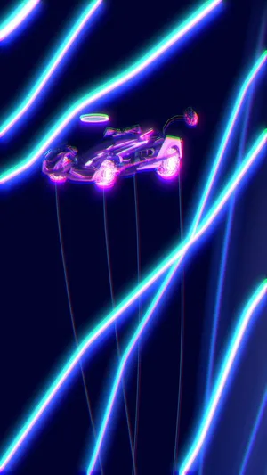 Cool Neon Aesthetic Rocket League Wallpaper
