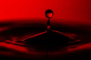 Cool Red And Black Abstract Pattern Wallpaper