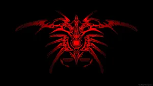 Cool Red Tribal Design Wallpaper