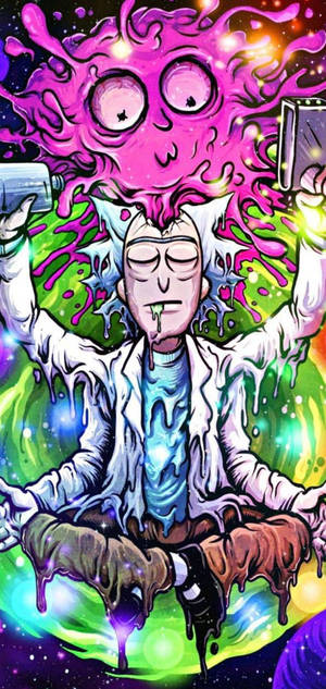 Cool Rick And Morty Meditation Wallpaper