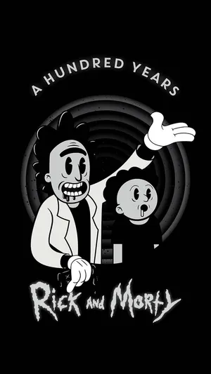 Cool Rick And Morty Minimalist Art Wallpaper