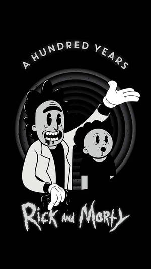 Cool Rick And Morty Minimalist Art Wallpaper