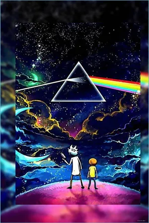 Cool Rick And Morty Rainbow Wallpaper