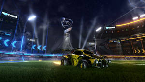 Cool Rocket League Car And Stadium Hd Wallpaper