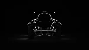 Cool Rocket League Front View Black Car Wallpaper