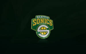 Cool Seattle Sonics Nba Logo Wallpaper