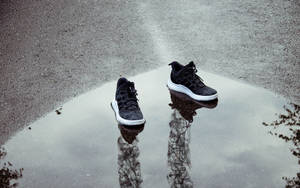 Cool Shoe In Puddle Wallpaper