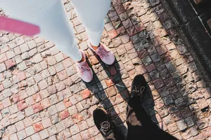 Cool Shoe Man And Woman Wallpaper