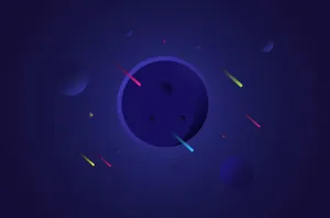 Cool Simple Abstract Planet Wallpaper